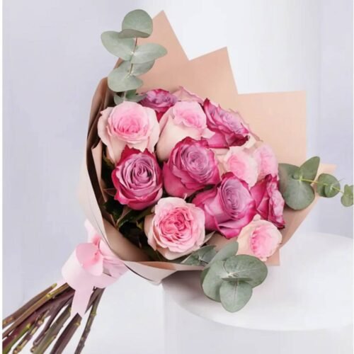 6-Purple-and-6-Pink-Roses-Bouquet