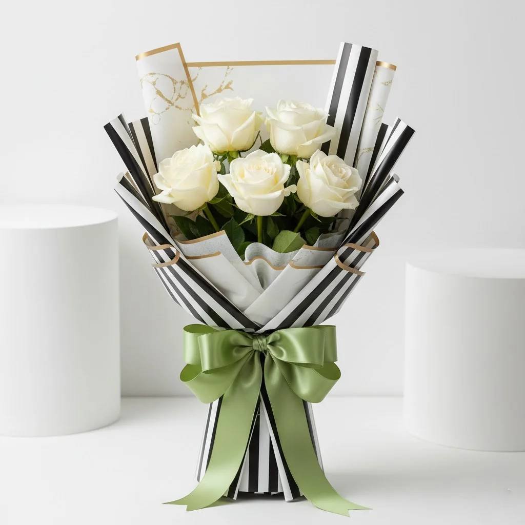 Beautiful-White-Roses-Bouquet-by-Warda-Petals-2