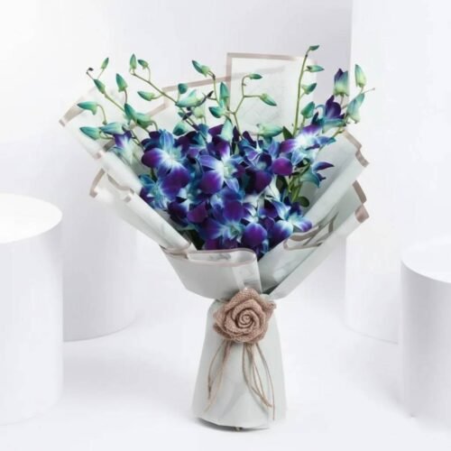 Blue-Orchids-Bouquet-by-Warda-Petals
