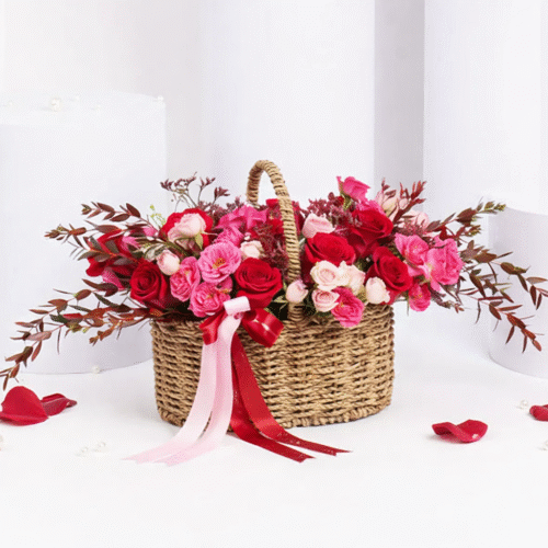 Gorgeous Roses Basket