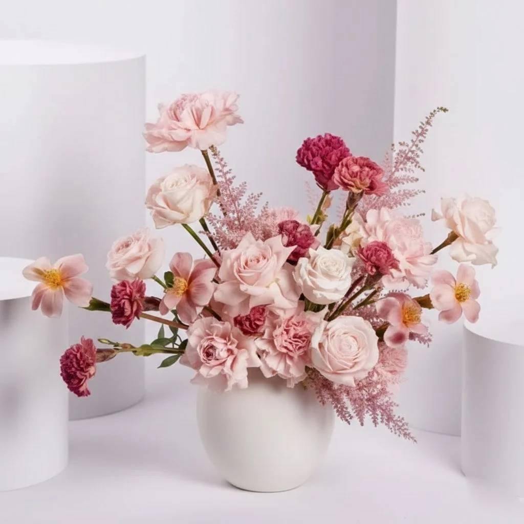 Modern-Pink-Flower-Arrangement-by-Warda-Petals