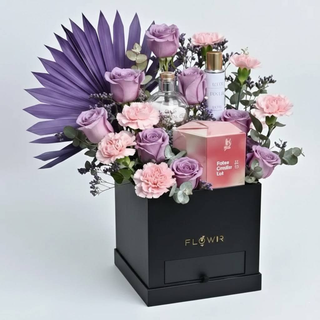 Lavender Allure Luxury Floral and Gift Set by Warda Petals