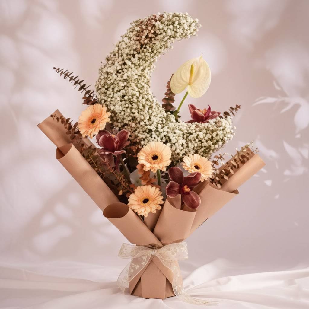 Ramadan Crescent of Blessings Bouquet by Warda Petals (2) (2)