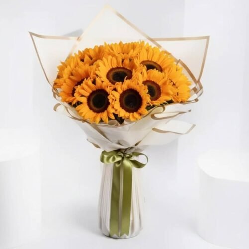 Sunny Hill 20 Sunflowers Bouquet by Warda Petals