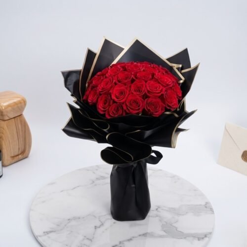 35 Red Roses Designer Bouquet – Classic Love Expression