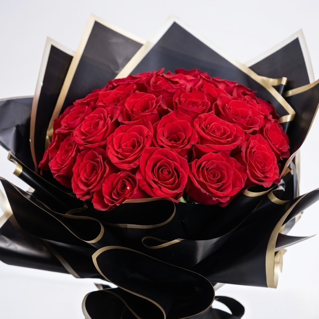 35 Red Roses Designer Bouquet – Classic Love Expression