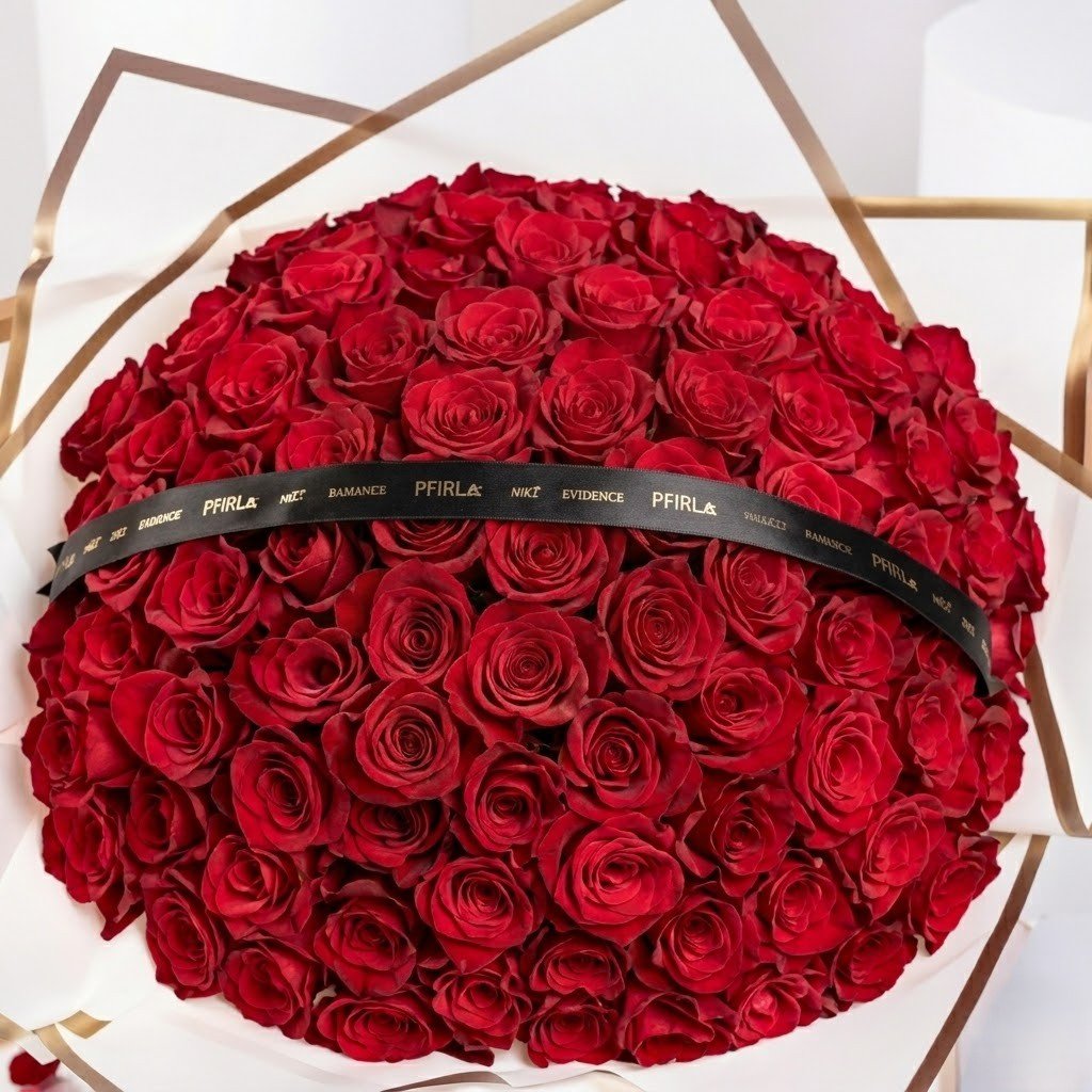 99 Red Roses Bouquet – Grand Romantic Gesture