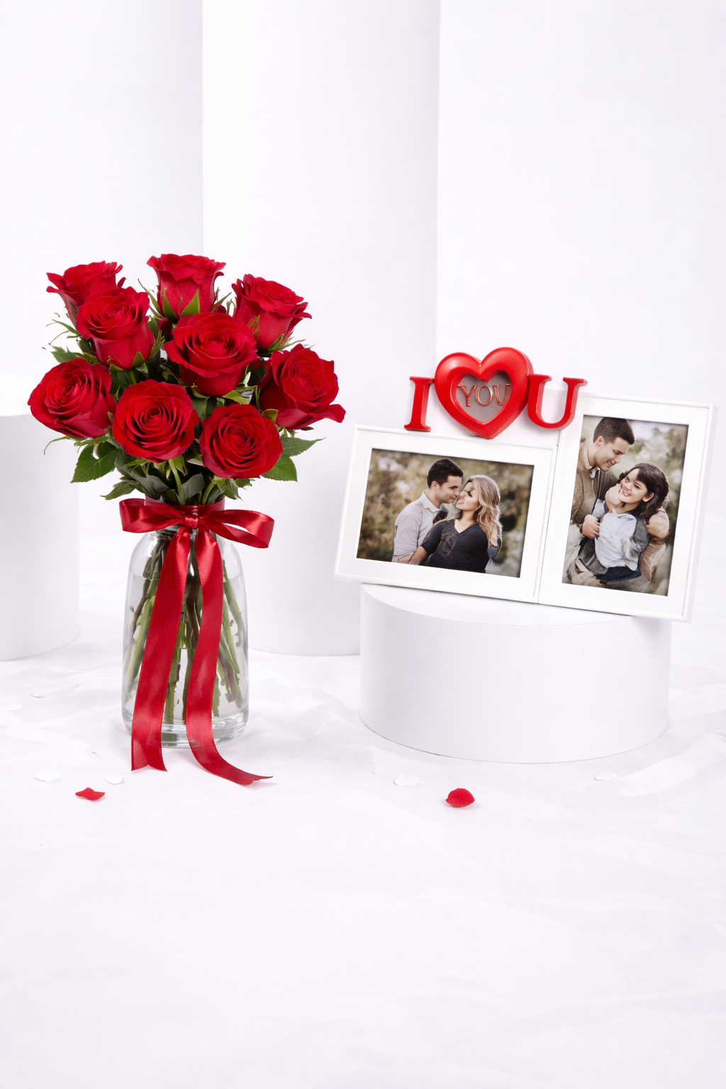 Always-To-Remember-Combo-–-Red-Roses-in-Glass-Vase-with-Love-Frame-by-Warda