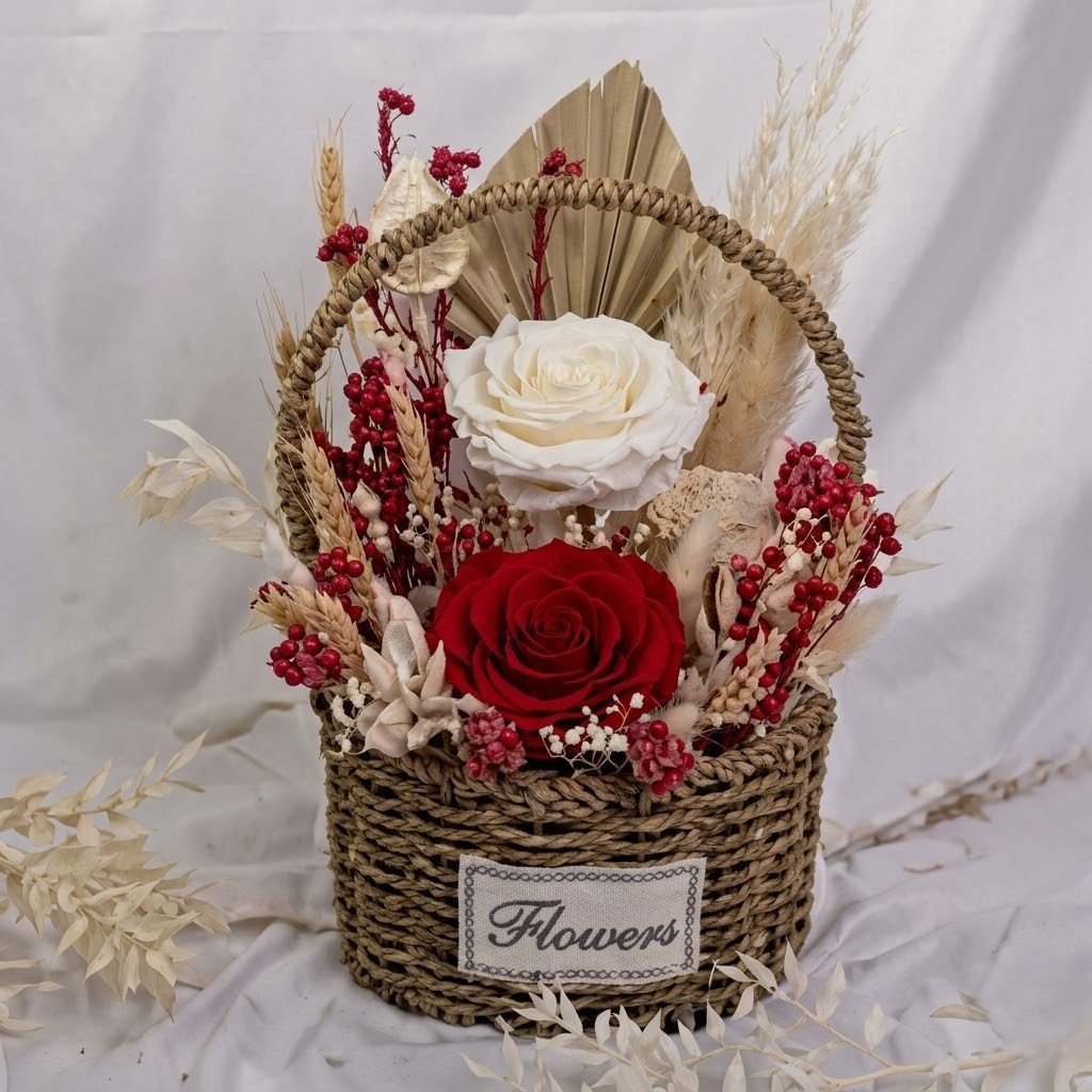 Basket of Forever Flower Beauty