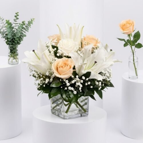 Birthday Bloom – Elegant Vase Flower Arrangement