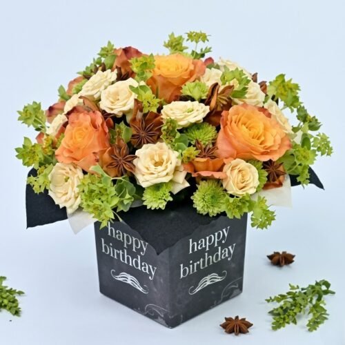 Birthday Flowers for Him in Vase