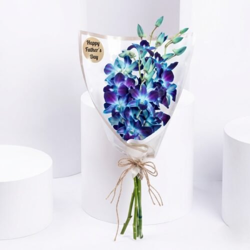 Blue Orchid Bouquet for Teachers by Warda Petals