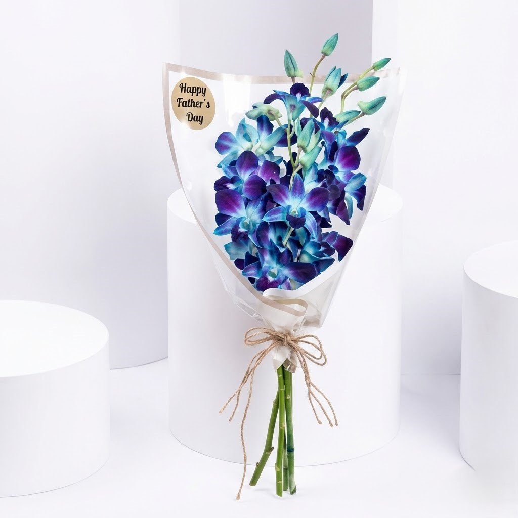 Blue Orchid Bouquet for Teachers by Warda Petals