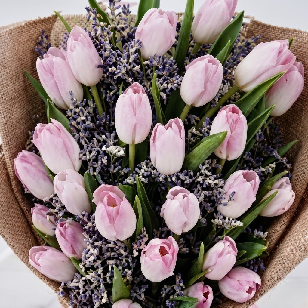Blushing Pink Tulips – Timeless Bouquet of Love