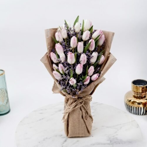 Blushing Pink Tulips – Timeless Bouquet of Love