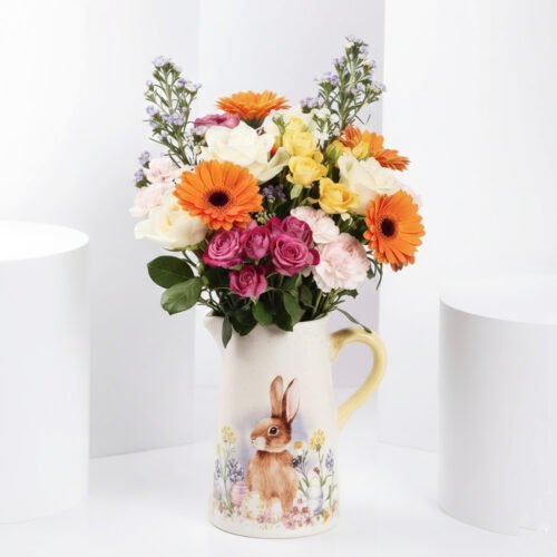 Colorful Easter Flower Arrangement by Warda Petals
