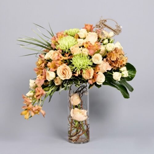 Congratulation Flowers – Vibrant Floral Vase Arrangement
