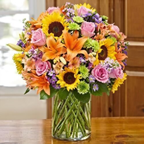 Garden of Grandeur – Luxury Mixed Flower Arrangement