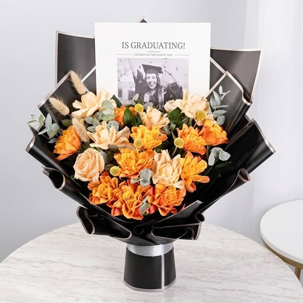 Graduate Moments Bouquet by Warda Petals
