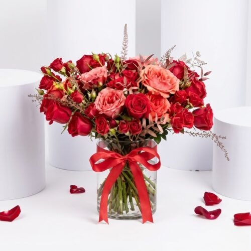 Love You Every Bud – Romantic Mixed Roses Bouquet