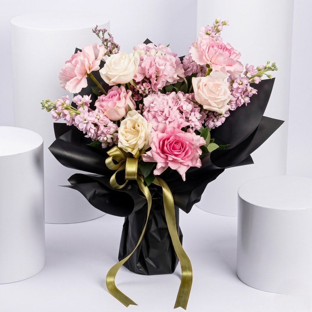 Moods Of Pink Flowers Bouquet – Soft & Elegant Floral Gift