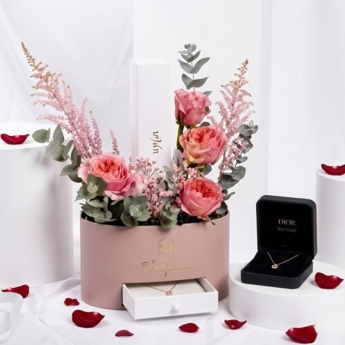 Morganite Halo Diamond Bracelet for Her 