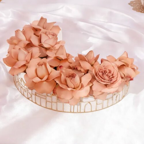 Ramadan Crescent Flower Arrangement by Warda Petals
