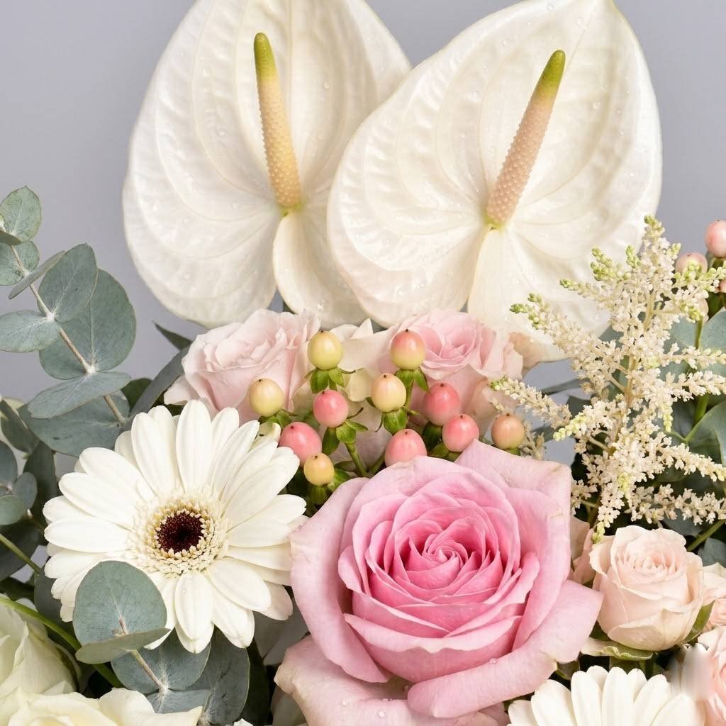 Smell D Roses Luxury Floral Box with Ferrero Rocher by Warda Petals