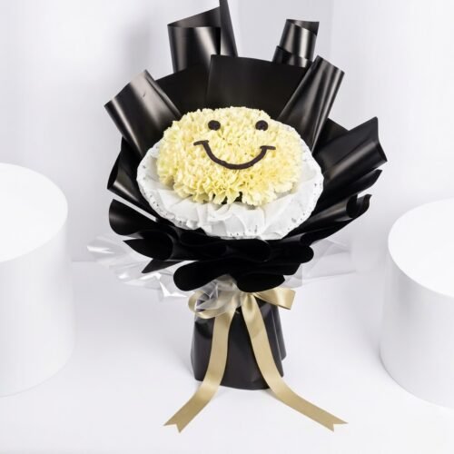 Smiley Carnations Bouquet by Warda Petals