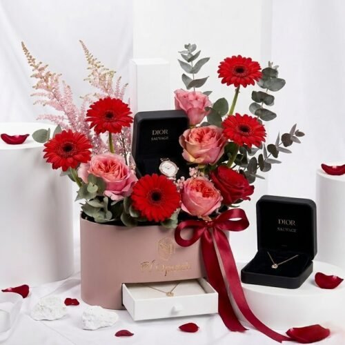 Titan Raga Watch Love Symphony and Flowers for Her by Warda Petals