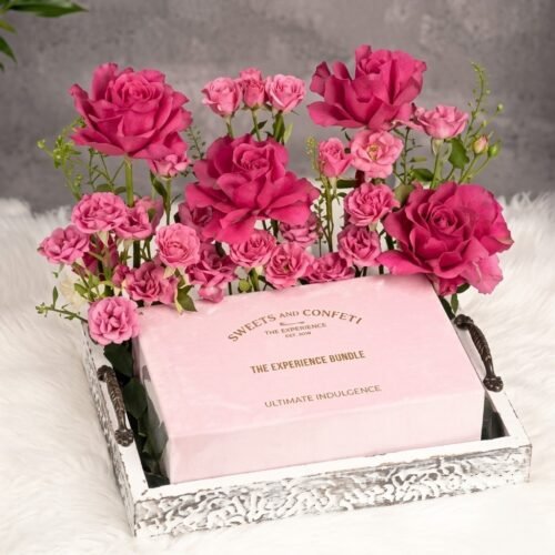 Wallace & Co Rose Reed Diffuser with Flowers – Luxury Fragrance Gift