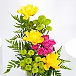Flowers Arrangement For Teacher – Appreciation Flowers in Glass Vase