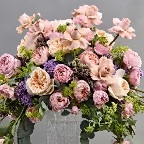 Luxury Floral Couture with Chocolates – Elegant Vase Gift